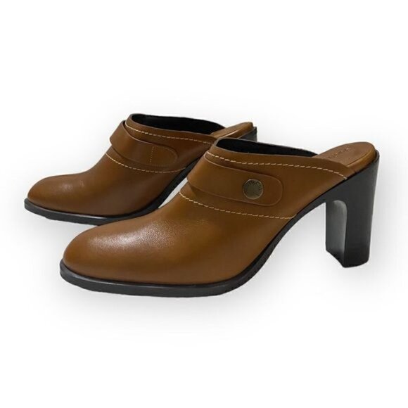 New in box, See‎ by Chloe Annia Brown Leather Mule Clog, Size 41EU - Picture 6 of 16